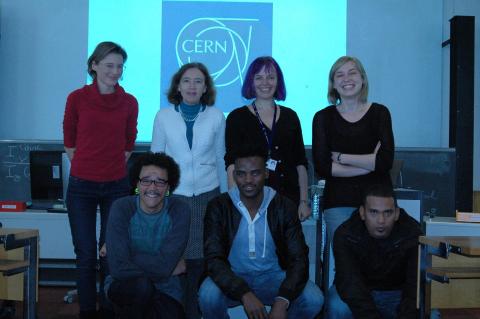 South African students with the ISOLDE Group leader and the Iecturers of the ISOLDE Coulex School held at CERN 27-29 january 2016