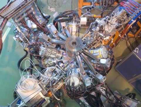 Miniball, a gamma array of high purity germanium detectors.