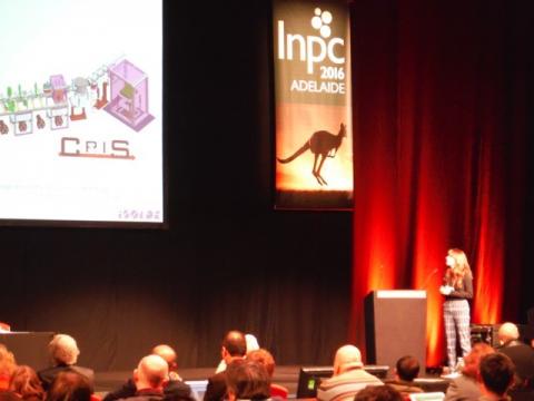 Kara Lynch wins 1st IUPAP Young Scientist award at INPC 2016 conference