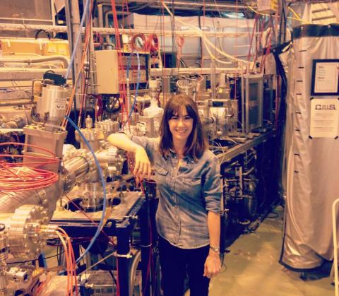 Kara Lynch at the CRIS set up